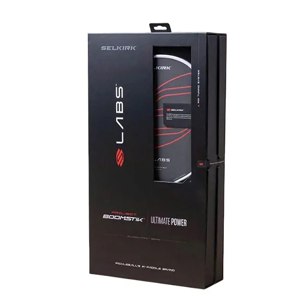 Vợt Pickleball Selkirk Labs Project Boomstik Asia Edition Elongated Màu Đen Trắng