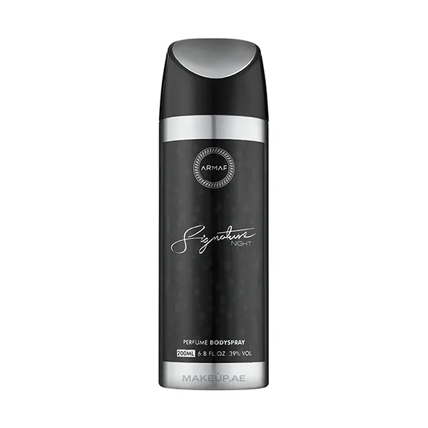 Xịt Thơm Toàn Thân Nam Armaf Signature Night Deodorant Body Spray For Men 200ml
