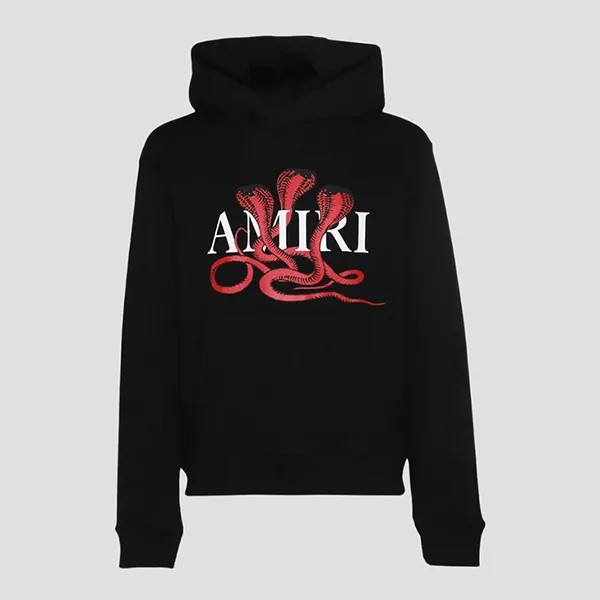 Áo Hoodie Nam Amiri CNY Snake Printed Black/Red AMJYHD1057 706 Màu Đen Size L