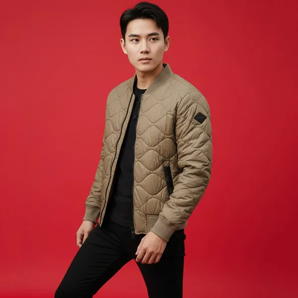 Áo Khoác Bomber Nam Replay Jacket M8400 606 Màu Khaki Size M