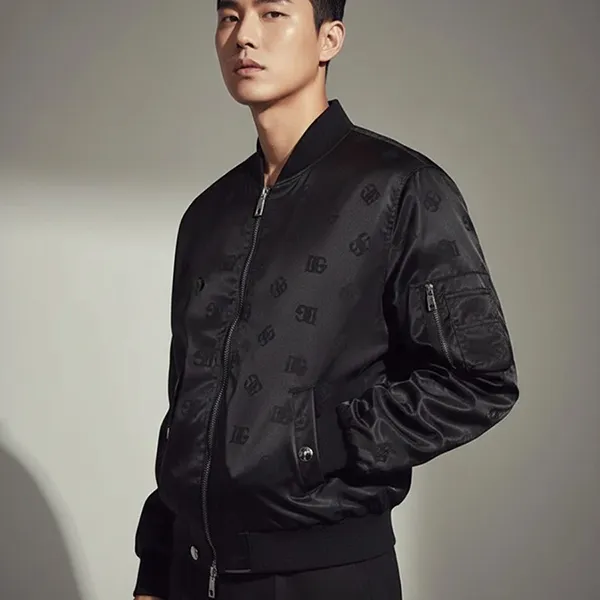 Áo Khoác Dolce & Gabbana D&G Heren Sicily Jacket Logo In Black G9XQ9T FJSB7 N0000 Màu Đen Size 44