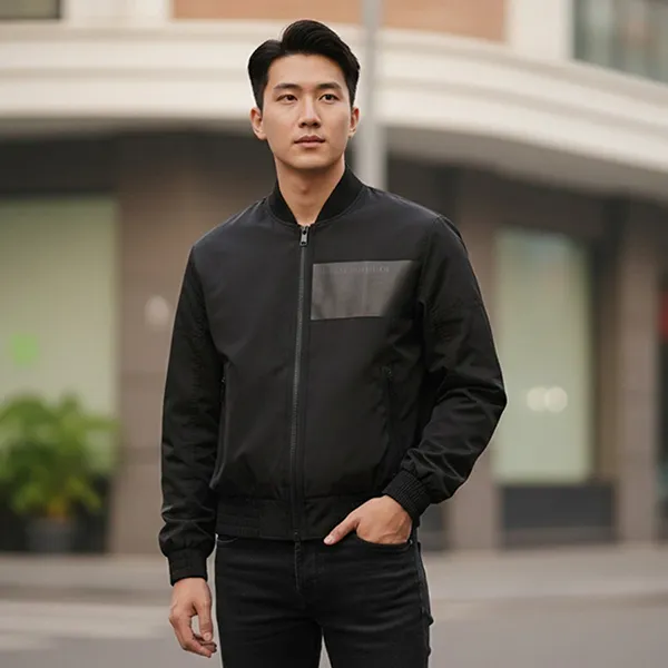 Áo Khoác Nam Armani Exchannge Bomber 3RZB13 ZN99Z 1200 Màu Đen Size XS
