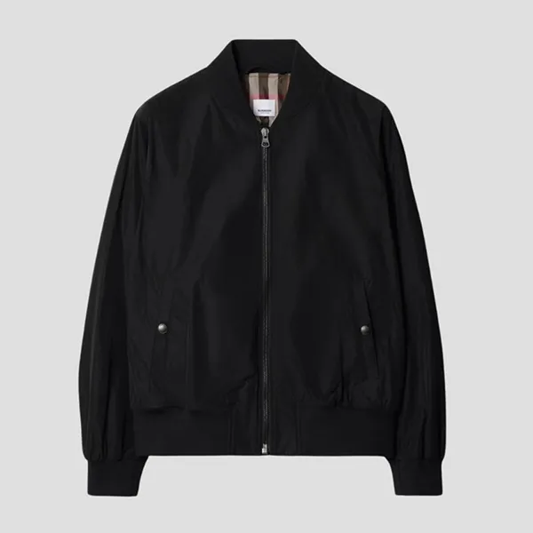 Áo Khoác Nam Burberry Ellon Bomber Zip-up In Black 8084236 Màu Đen Size 44
