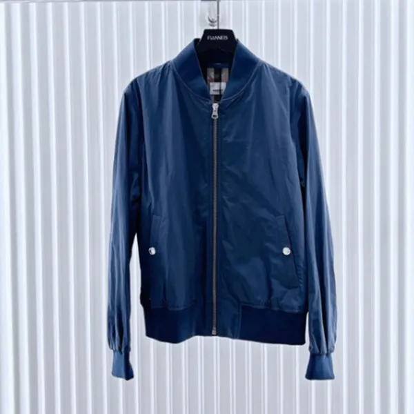 Áo Khoác Nam Burberry Ellon Bomber Zip Up In Navy 8084238 Màu Xanh Navy Size 50