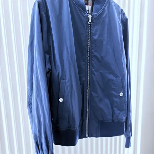 Áo Khoác Nam Burberry Ellon Bomber Zip Up In Navy 8084238 Màu Xanh Navy Size 50