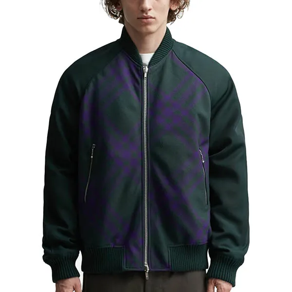 Áo Khoác Nam Burberry Reversible Check Bomber Jacket 8078899 Hai Mặt Phối Màu Size XS