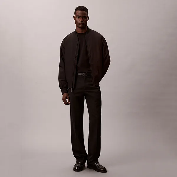 Áo Khoác Nam Calvin Klein CK Matte Classic Bomber Jacket 4LC513G - 001 Màu Đen Size XS