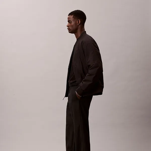 Áo Khoác Nam Calvin Klein CK Matte Classic Bomber Jacket 4LC513G - 001 Màu Đen Size XS