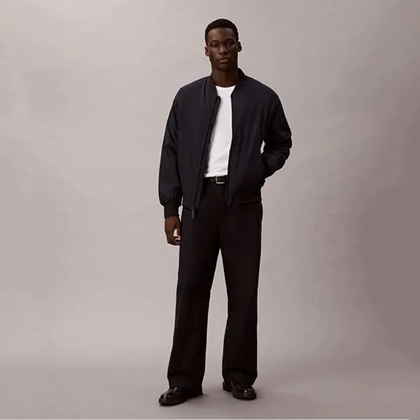 Áo Khoác Nam Calvin Klein CK Matte Classic Bomber Jacket 4LC513G - 410 Màu Xanh Navy Size XS