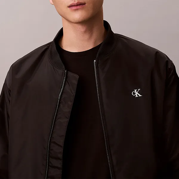 Áo Khoác Nam Calvin Klein CK Matte Classic Bomber Jacket 4LC513G - 001 Màu Đen Size XS