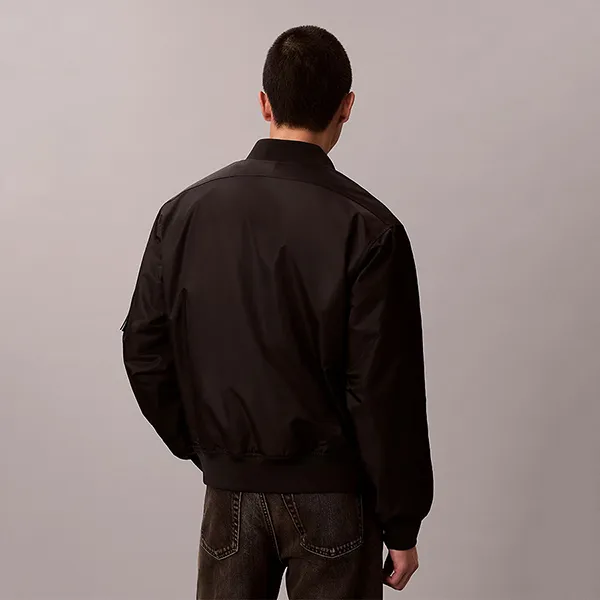 Áo Khoác Nam Calvin Klein CK Matte Classic Bomber Jacket 4LC513G - 001 Màu Đen Size XS