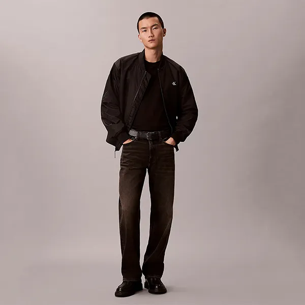 Áo Khoác Nam Calvin Klein CK Matte Classic Bomber Jacket 4LC513G - 001 Màu Đen Size XS