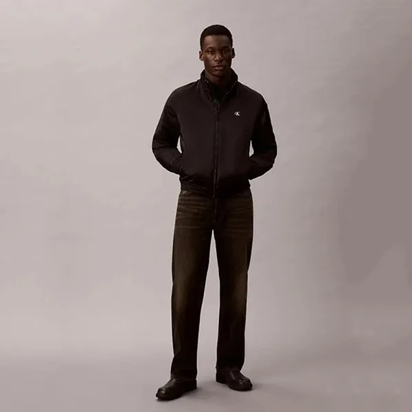 Áo Khoác Nam Calvin Klein CK Padded Zip Mock Neck Jacket 4RC516G - 001 Màu Đen Size XS