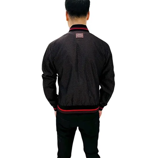 Áo Khoác Nam Dolce & Gabbana D&G Bomber G9KH6T Màu Đen - Đỏ Size 46
