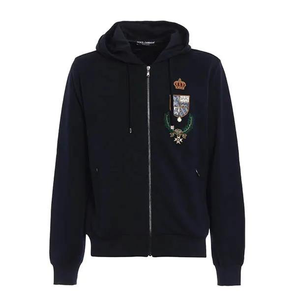 Áo Khoác Nam Dolce & Gabbana D&G G9IP9Z Patch Detailed Màu Xanh Navy Size 46