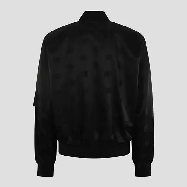 Áo Khoác Nam Dolce & Gabbana D&G Heren Sicily Jacket Logo In Black G9XQ9T FJSB7 N0000 Màu Đen Size 44