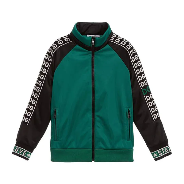 Áo Khoác Nam Dolce & Gabbana D&G Logo GG9QA6T Màu Xanh Đen Size 44