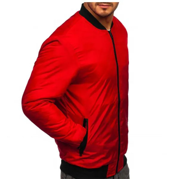 Áo Khoác Nam Dolce & Gabbana D&G Men's High Quality Reversible Wool Bomber Jacket G9KT9TDO-1 Màu Đỏ Size 44