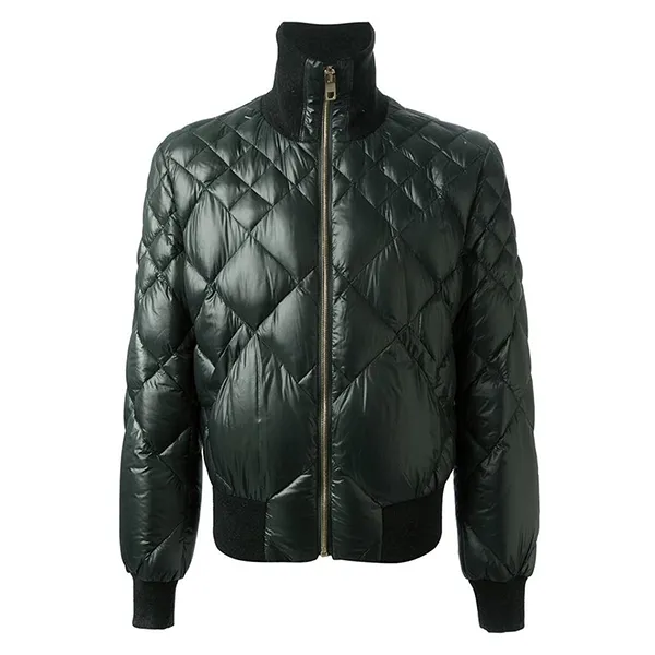 Áo Khoác Nam Dolce & Gabbana D&G Quilted Bomber Jacket Dark Green Quilted Bomber Jacket G9CL5T Màu Xanh Green Size 48
