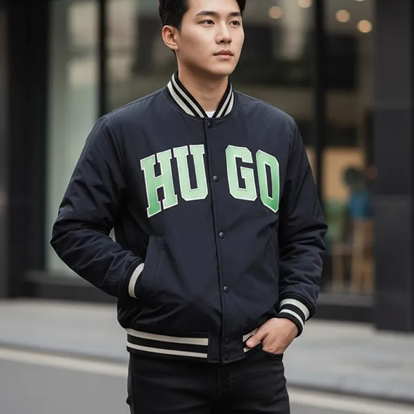 Áo Khoác Nam Hugo Boss Hugo25999 Màu Xanh Navy Size S