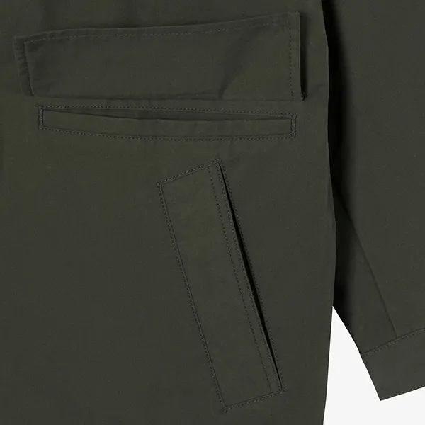 Áo Khoác Nam Lacoste LCT BH247E - L7A Màu Xanh Rêu Size 48