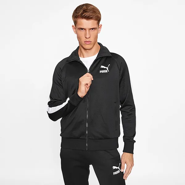 Áo Khoác Nỉ Nam Puma Mikina Iconic T7 530094 Černá Regular Fit 530094den Màu Đen Size S