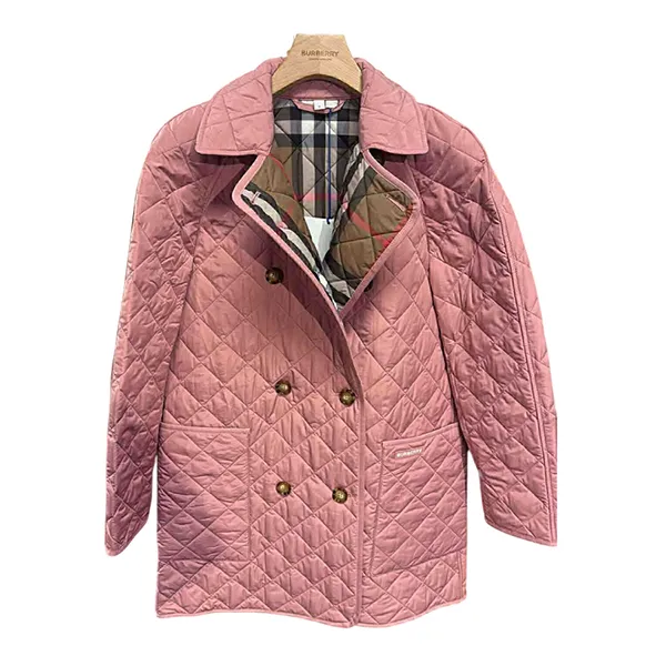 Áo Khoác Nữ Burberry Jacket Màu Hồng Size XS