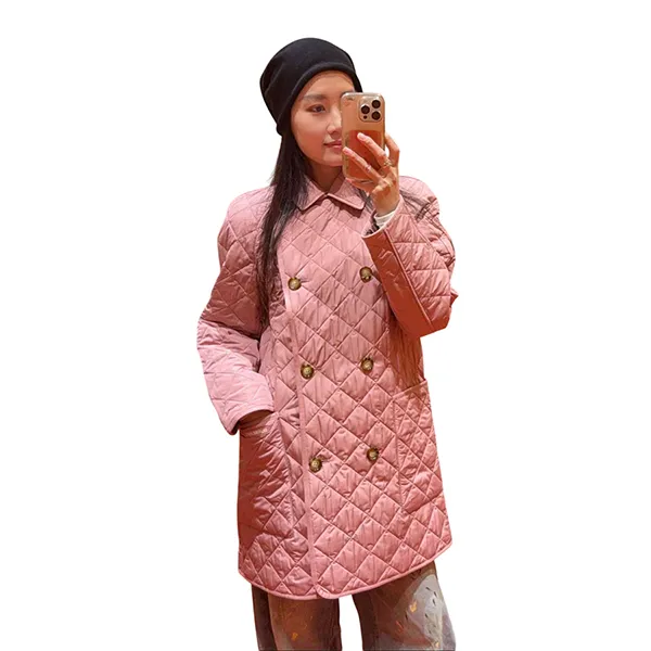 Áo Khoác Nữ Burberry Jacket Màu Hồng Size XS