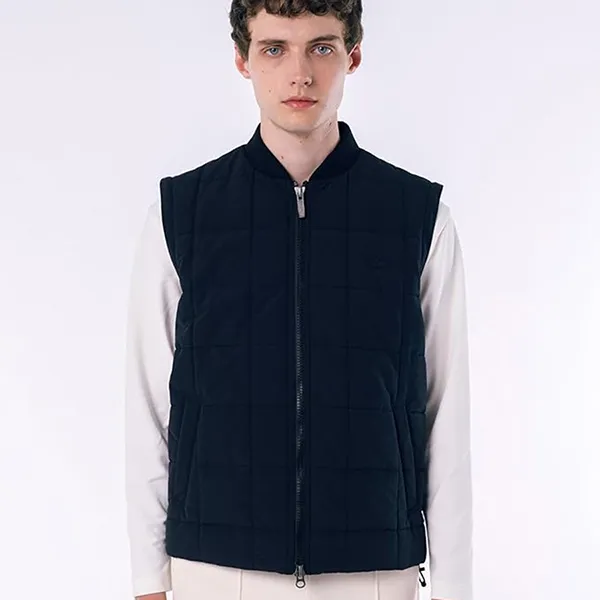 Áo Khoác Phao Nam Lacoste Jacket 2-Way Quilted Jacket Men's BH017–031 Màu Xanh Đen Size 46