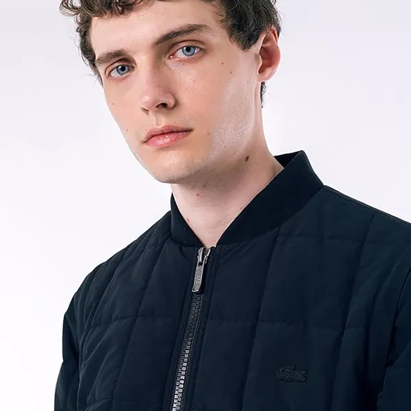 Áo Khoác Phao Nam Lacoste Jacket 2-Way Quilted Jacket Men's BH017–031 Màu Xanh Đen Size 46