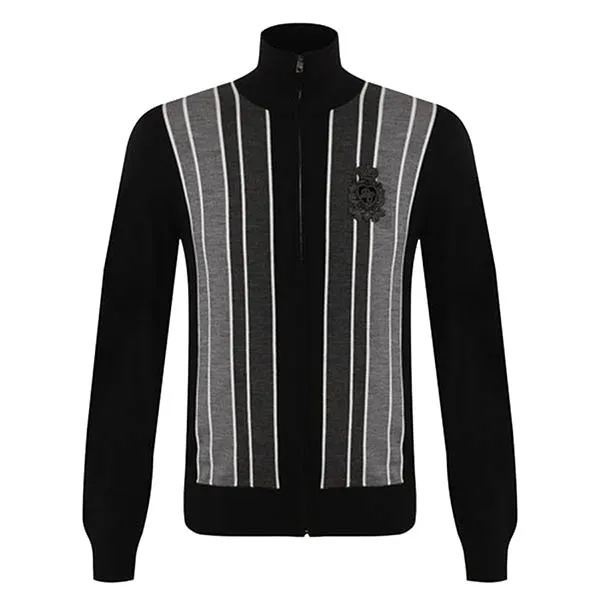 Áo Len Nam Dolce & Gabbana D&G Black 5435260 Màu Đen Size 44