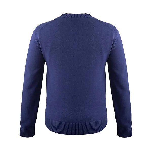 Áo Len Nam Versace Logo & Greca Knit Sweater In Navy - 1021724 1A16199 2UC60 Màu Xanh Size 46