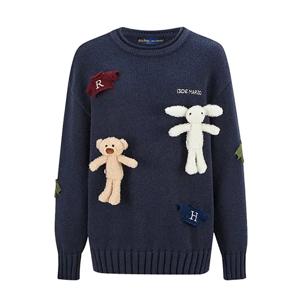 Áo Len Nữ 13 De Marzo Harry And Weasley Vintage Sweater In Navy - DE02016BLUES Màu Xanh Navy Size S