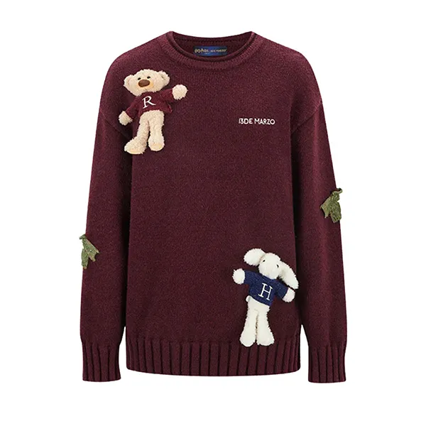 Áo Len Nữ 13 De Marzo Harry And Weasley Vintage Sweater In Red - DE01990REDS Màu Đỏ Size S