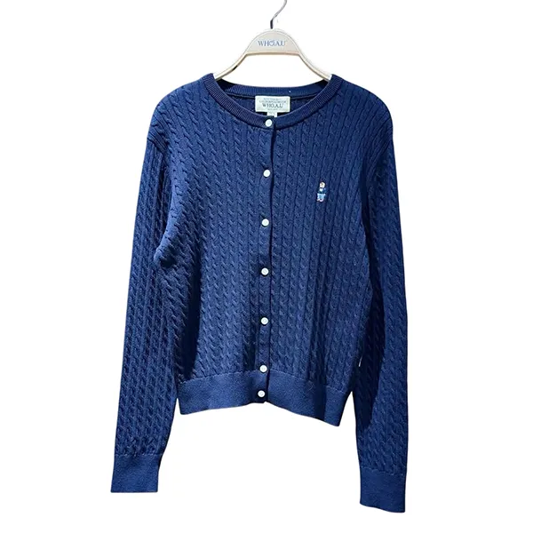 Áo Len Nữ WHOAU SS25 WHCKG2325F Màu Xanh Navy