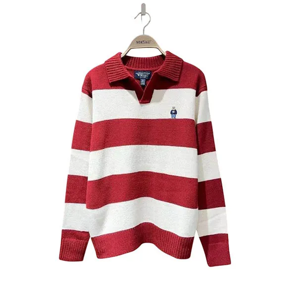 Áo Len Nữ WHOAU Steve WHKAE4923U Màu Đỏ Trắng Size M