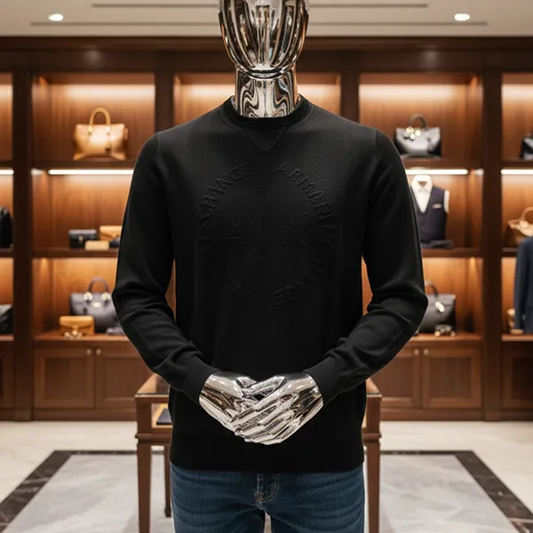 Áo Len Sweater Nam Armani Exchange 8NZM3D ZM8CZ 1200 Màu Đen Size XS