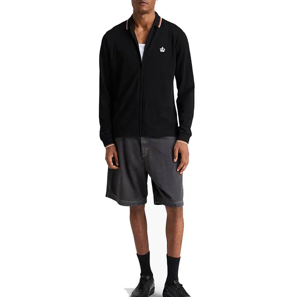 Áo Nỉ Sweater Nam Dolce & Gabbana D&G G8HE0T Embroidered Màu Đen Size 44