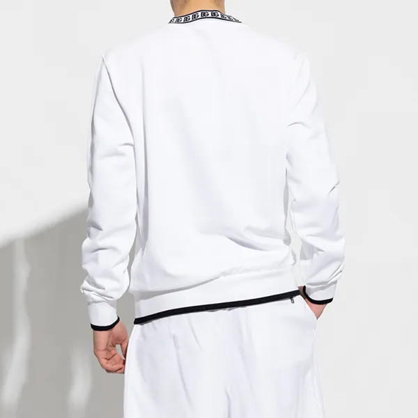 Áo Nỉ Sweater Nam Dolce & Gabbana D&G With Logo Sweatshirt G9ZK9Z FU7DU Màu Trắng Size 44