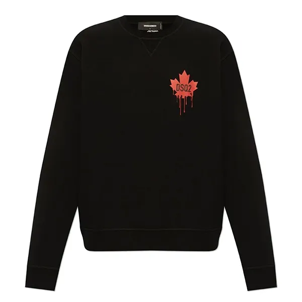 Áo Nỉ Sweater Nam Dsquared2 S74GU0811 S25516 900 Màu Đen Size S