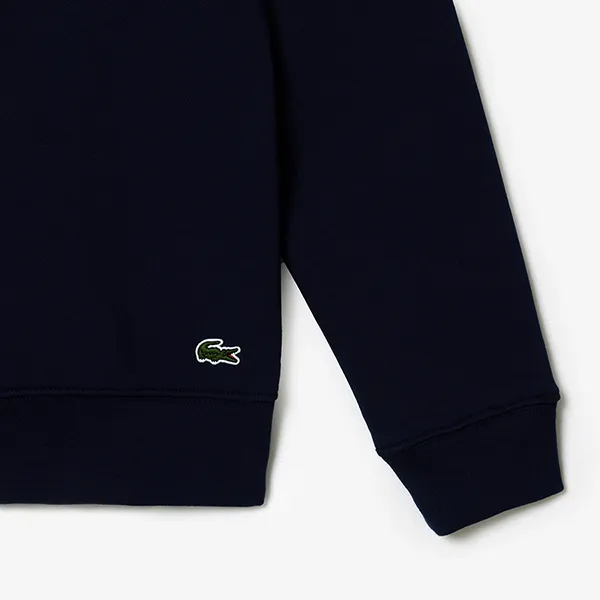 Áo Nỉ Sweater Nam Lacoste Fleece Crew Neck Sweatshirt Classic SH1281 166 Màu Xanh Navy Size 3