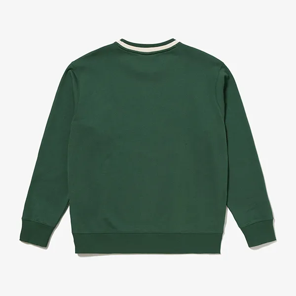 Áo Nỉ Sweater Nam Lacoste Hand Stitched French Graphic SH6424 - 132 Màu Xanh Lá Size 2