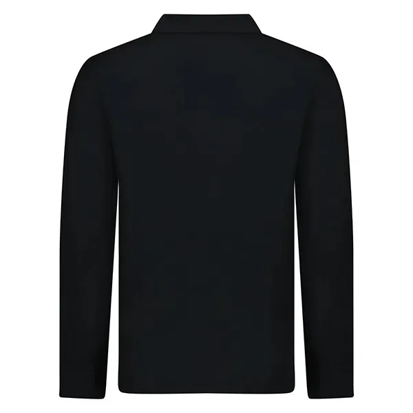 Áo Polo Dài Tay Nam Burberry Hartford Long Sleeve Check Polo Black 80844041002 Màu Đen Size S