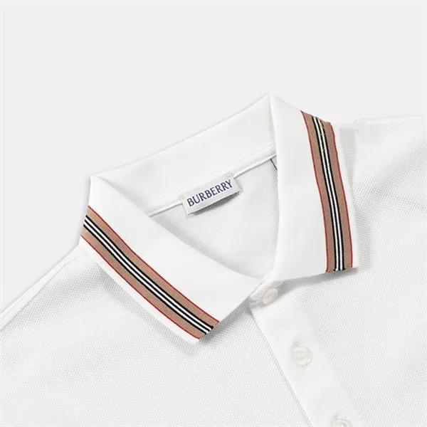 Áo Polo Dài Tay Nam Burberry LS Hartford ICS White 8111816 Màu Trắng Size M