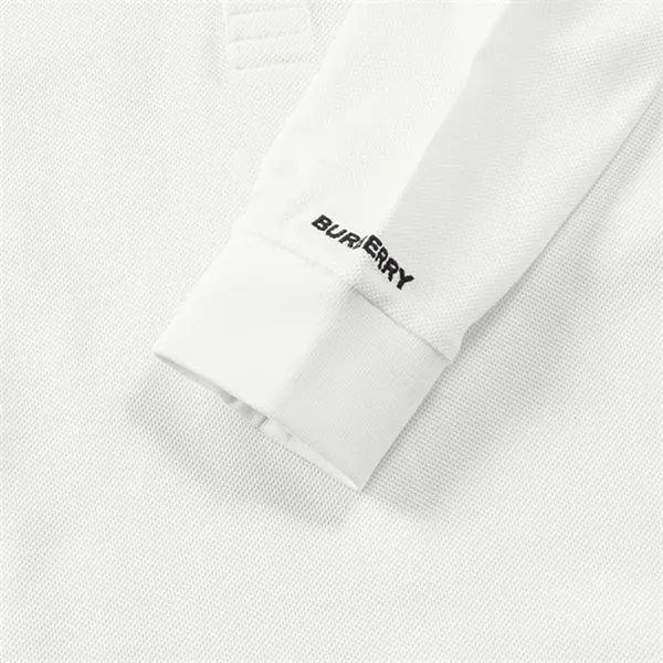 Áo Polo Dài Tay Nam Burberry LS Hartford ICS White 8111816 Màu Trắng Size M