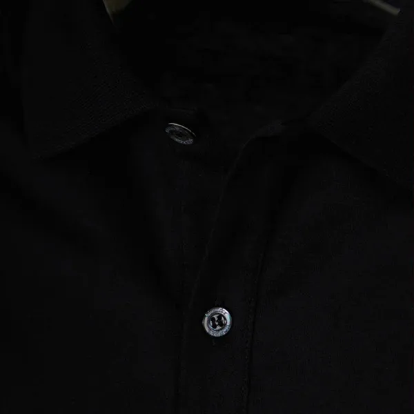 Áo Polo Nam Alexander McQueen Pressed Flower Harness Embroidered In Black 794720 QXAAJ 1000 Màu Đen Size L