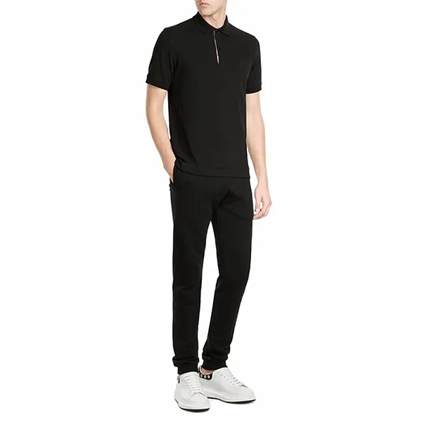 Áo Polo Nam Burberry Outlet Men's Black Shirt 8004581 Màu Đen Size XS