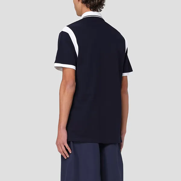 Áo Polo Nam Gucci Cotton Piquet 811426 XJG2A 4027 Màu Xanh Navy Size S