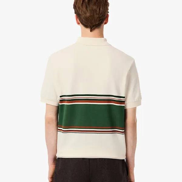 Áo Polo Nam Lacoste Classic Fit Striped PH5457 XFJ Phối Màu Size 3