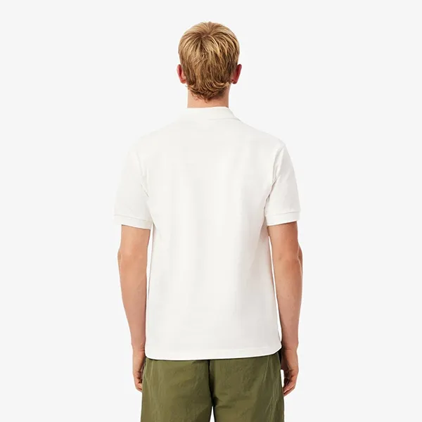 Áo Polo Nam Lacoste Men's Classic Piqué Shirt With Embroidered Pattern PH5821 70V Màu Trắng Size 3